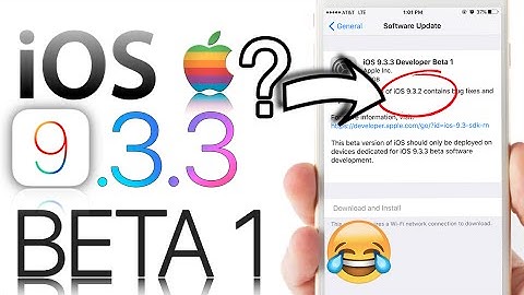 iOS 9.3.3 Beta 1 What