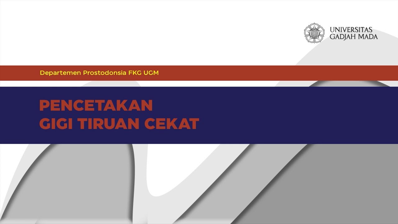 Metode Pencetakan Double Impression pada Pembuatan Gigi Tiruan Cekat