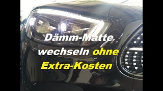 Mercedes Motorhaube Dämmmatte Wechseln Erneuern Ohne Extra-Kosten