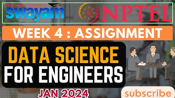 Data Science For Engineers Week 4 Assignment Answers | Jan 2024 | Swayam