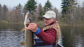 Don Meissner Fishing a St. Lawrence River Inlet for Pike