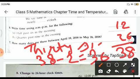 Class 5 Maths 2 chapter 14 Time and Temperature part l