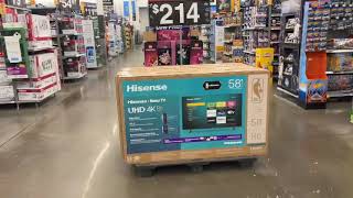 Hisense 58 inch Roku UHD 4K TV $214 at Walmart