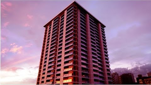 Complex apartment building Blender 2.8 Model. Suitable for beginners