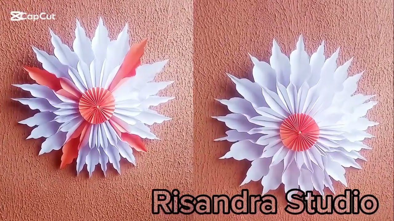 How to Make a Beautiful Paper Snowflake Flower | Easy DIY Paper Craft Tutorial