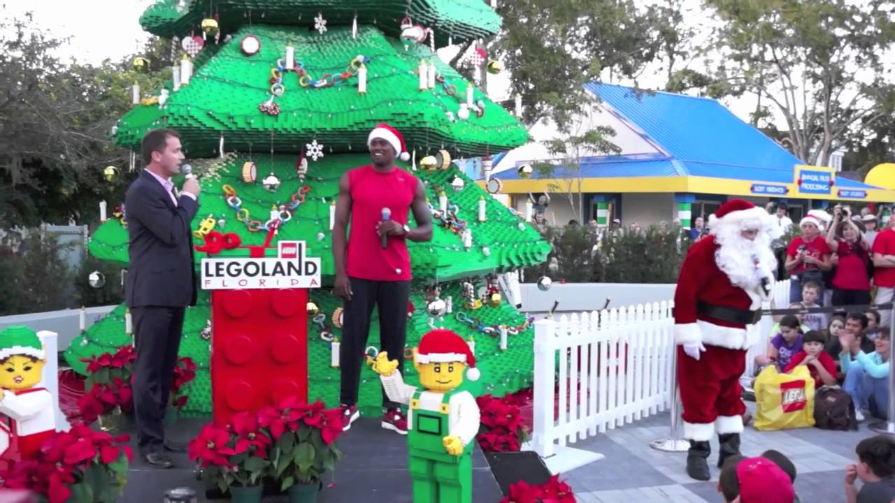 Legoland Florida Christmas Bricktacular Tree Lighting Youtube