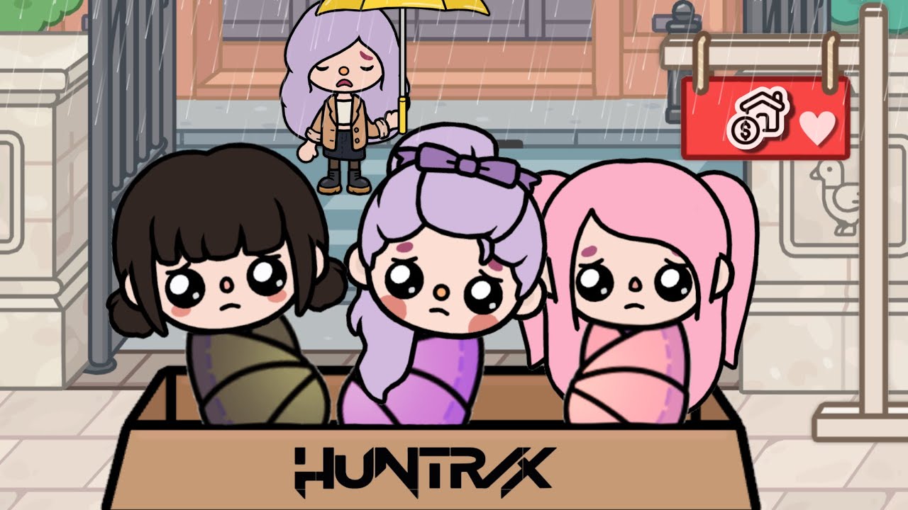 K pop demon hunters abandoned at train station 🩷🖤💜 | Toca life story | Toca Boca 
