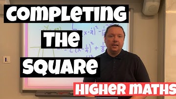 Completing The Square Method For Turning Point Of A Quadratic | Higher Maths