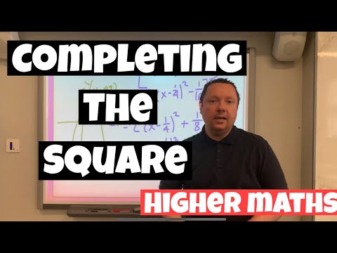 Completing The Square Method For Turning Point Of A Quadratic | Higher Maths