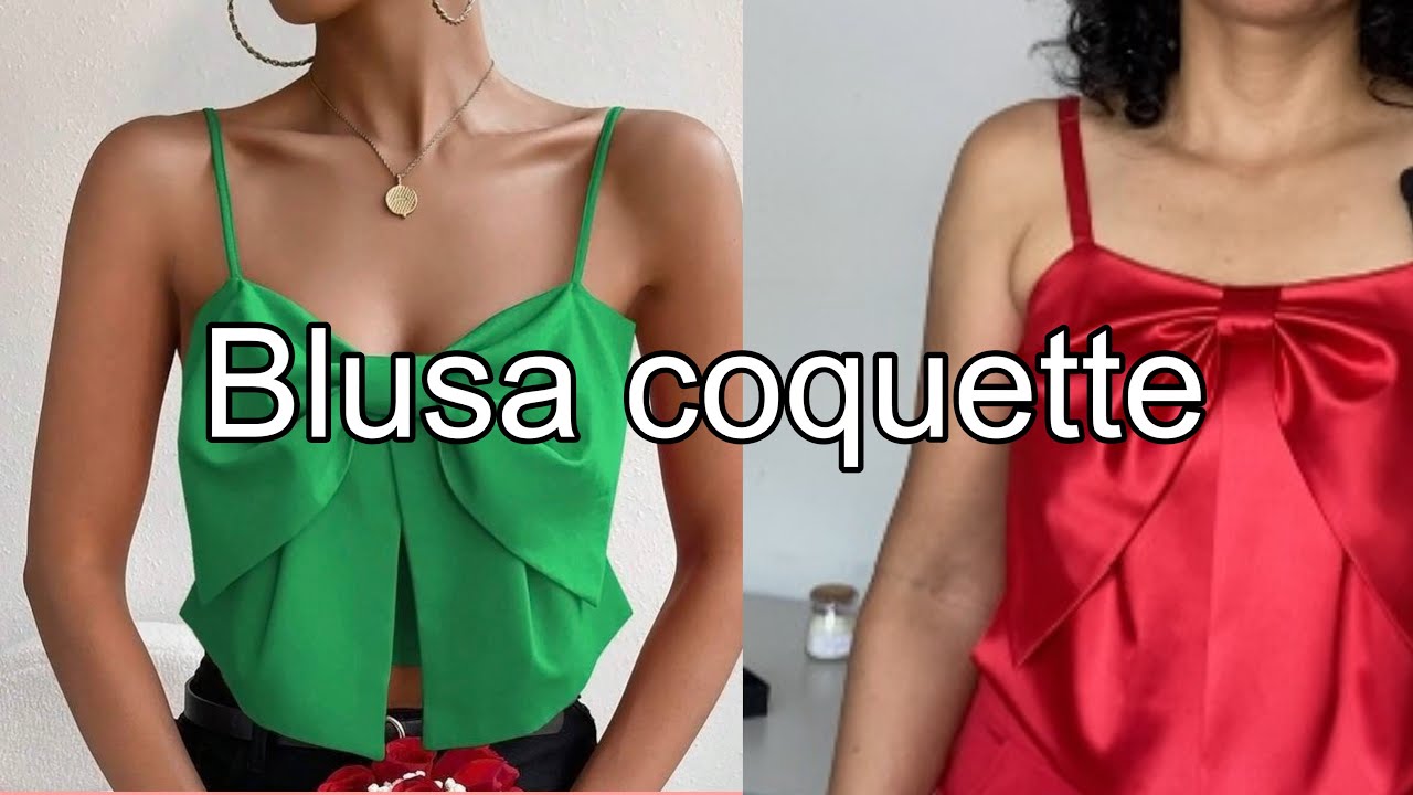 Como hacer una blusa coquette 🎀