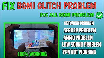 Fix Bgmi Glitch Problem | Data not working | Bgmi Server Problem | Match Not Starting - Fix All