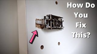 Fixing ripped out IKEA cabinet hinge!