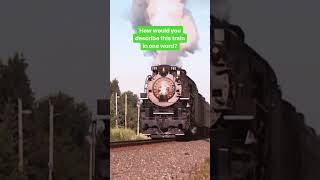 Comment one word to describe this train! #trains #railroad #railway #railfan #steamlocomotive