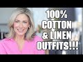 It&#39;s Officially HOT!! Summer Outfit Ideas Featuring All NATURAL FIBERS | Cotton Silk Linen Tencel