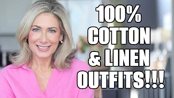 It's Officially HOT!! Summer Outfit Ideas Featuring All NATURAL FIBERS | Cotton Silk Linen Tencel
