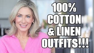 It's Officially HOT!! Summer Outfit Ideas Featuring All NATURAL FIBERS | Cotton Silk Linen Tencel