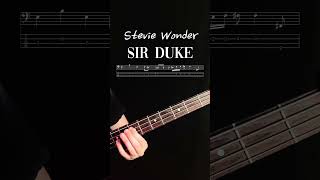 Easy Basslines  Sir Duke  Stevie Wonder  bassguitar basstutorial basscover