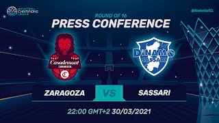 Casademont Zaragoza v Dinamo Sassari - Press Conference