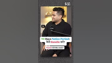 How to handle 90 Days Notice Period with HR ?? Must Watch #shorts #interview