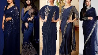 2021 Blue Blouse Designroyal Blue Blouse Designnavy Blue Blouse Designnavy Blue Saree Design