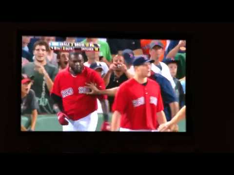 Red Sox DH David Ortiz #34 vs. Orioles RP Kevin Gregg #63. It's time to fight at Fenway Park as the red sox kill the O's 10-3! GO SOX!!!!!