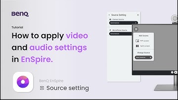 BenQ EnSpire: How to change video and audio settings in EnSpire