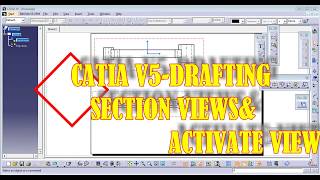 catia v5| drafting-section view in catia