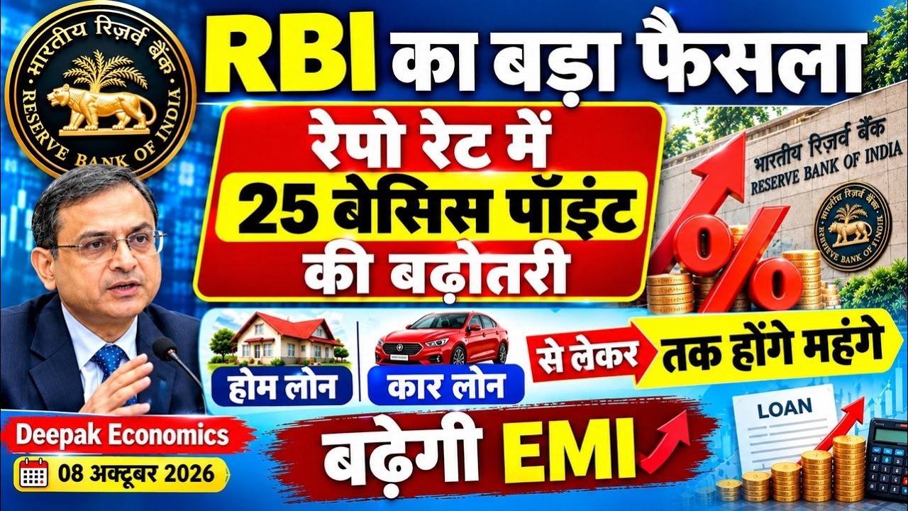 RBI Hikes Repo Rate By 25 Basis Points To 5.5% - YouTube