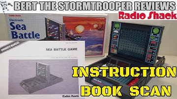 Radio Shack Electronic Sea Battle Game Instructions! Bert The Stormtrooper Reviews!