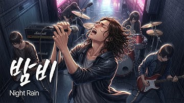 「밤비」 어둠 속에서 흘러내린 추억의 비 / 유일무이 락발라드 Created with AI
