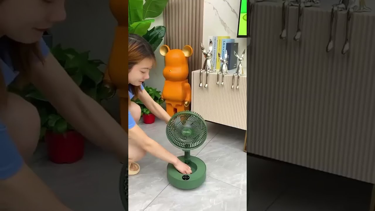 Zusammenklappbarer, geräuschloser Ventilator Zusammenklappbar, platzsparend, kabelloses Design