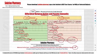 Difference Between Active & Passive Immunity | Active Immunity | Passive Immunity | Type of Immunity