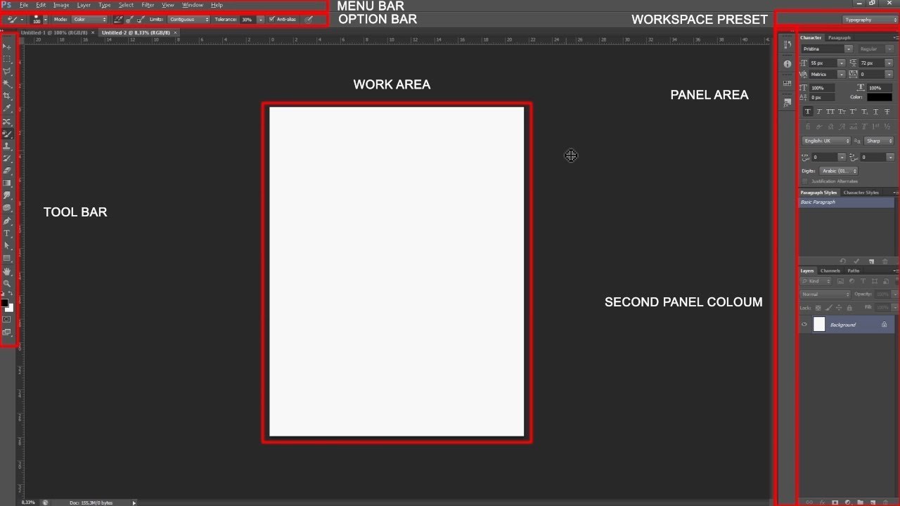 Photoshop Tutorial For Beginner Chapter #1# photoshop interface - YouTube
