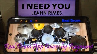 LEANN RIMES - I NEED YOU | Real Drum App Covers by Raymund screenshot 4