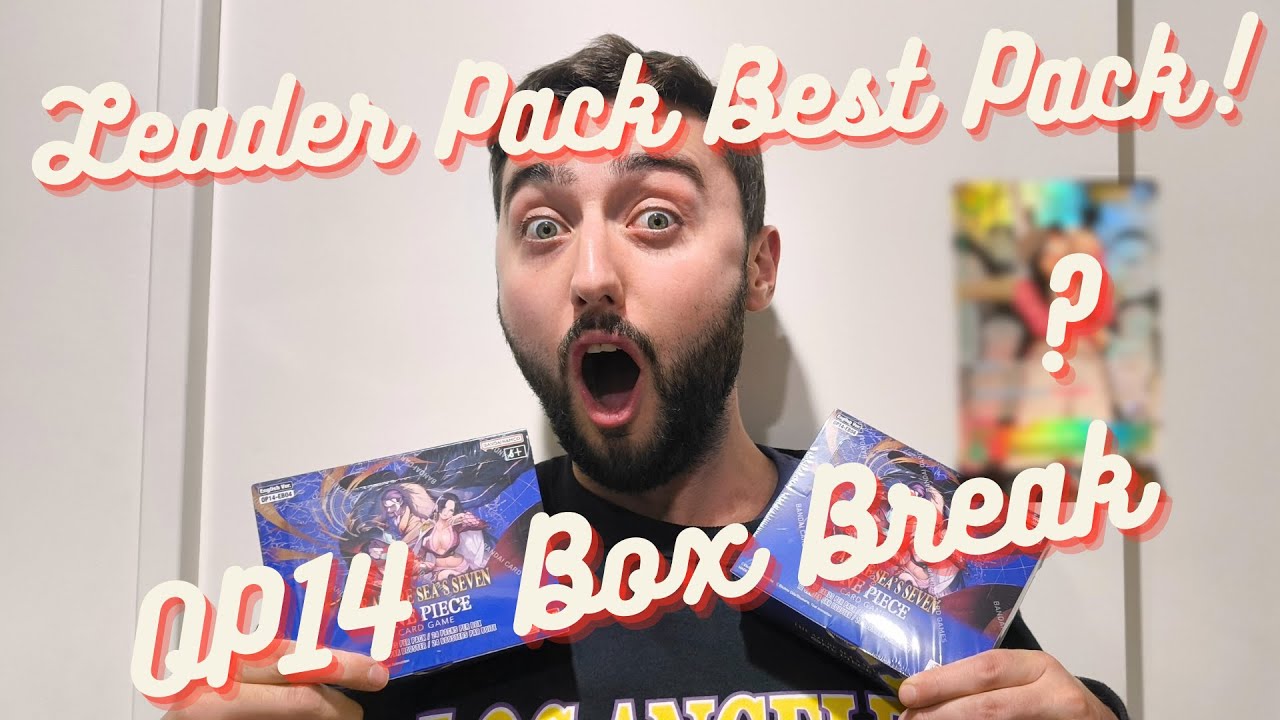 LEADER PACKS ARE OP!!! | OP14 Box Break | Big Pulls | optcg | One piece card game pack opening