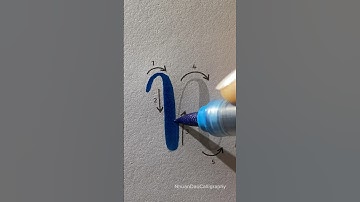 How Easily You Can Learn to Lettering “n” #shorts #nhuandaocalligraphy #handlettering