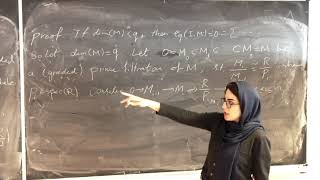 Multiplicity Theory and Ideals of König Type by Prof. Somayeh Moradi (Part. 3/4)