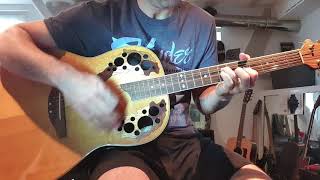 Led zeppelin - ramble on cover reprise guitar semi acoustic ovation
full version instru