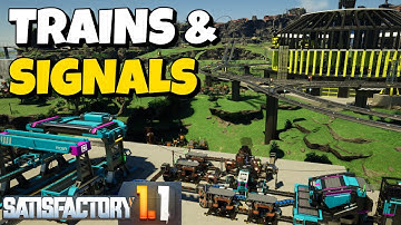 How to Use Trains & Train Signals in Satisfactory | Beginner’s Guide Ep.7