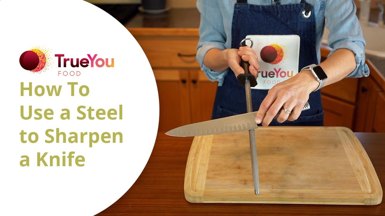 How to use a steel to sharpen a knife - YouTube