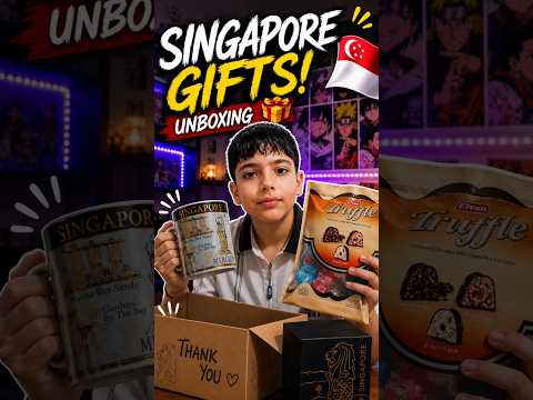 Unboxing singapore gifts 🇸🇬📦
