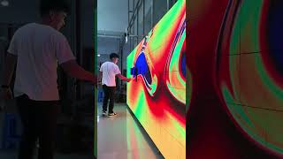 #Mechanical Matrix Screen, LED Matrix Wave Screen #LED Kinetic Screen #led #Wave Screen #Huawei