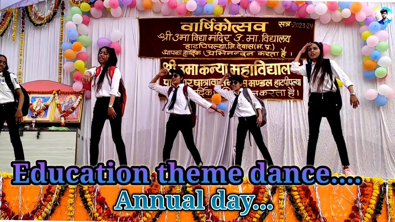 education theme dance annual day 2023-24 / varshik Utsav program/ performance by student