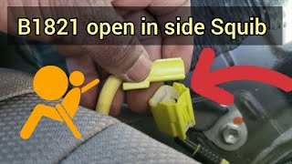 B1821 open in side Squib RH Circuit #b1821 #toyota