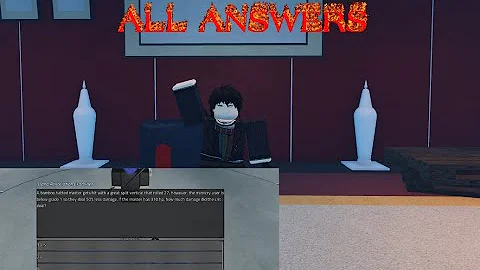 Grade 9 exam answer key (Archived) roblox