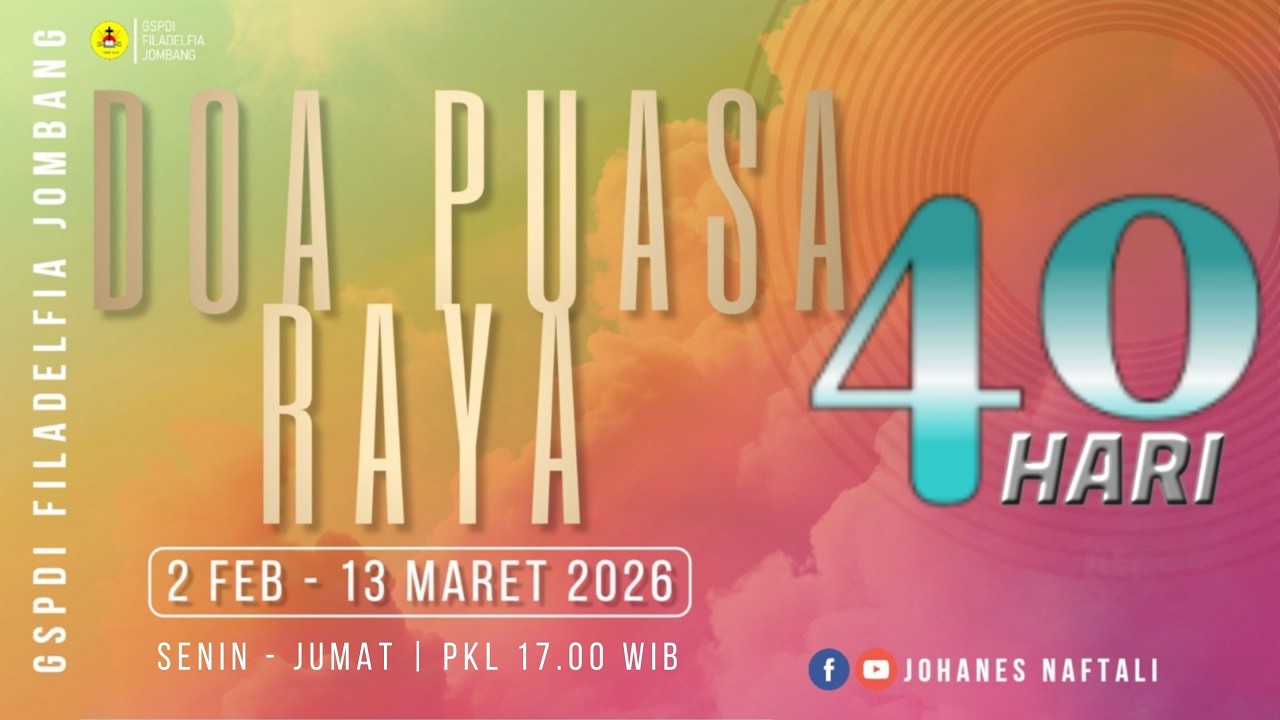 DOA PUASA HARI KE 38, RABU 11 MARET 2026 | GSPDI | PS JOHANES NAFTALI | DOA YANG MEMBUKA JALAN
