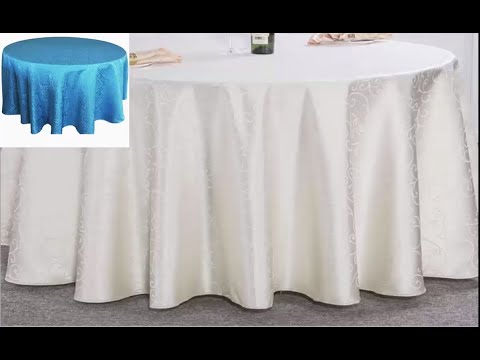 فيديو: كيفية خياطة مفرش طاولة لطاولة بيضاوية