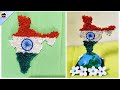 DIY Independence day craft | Craft for Independence day | INDIAN map craft ideas |15 August Craft