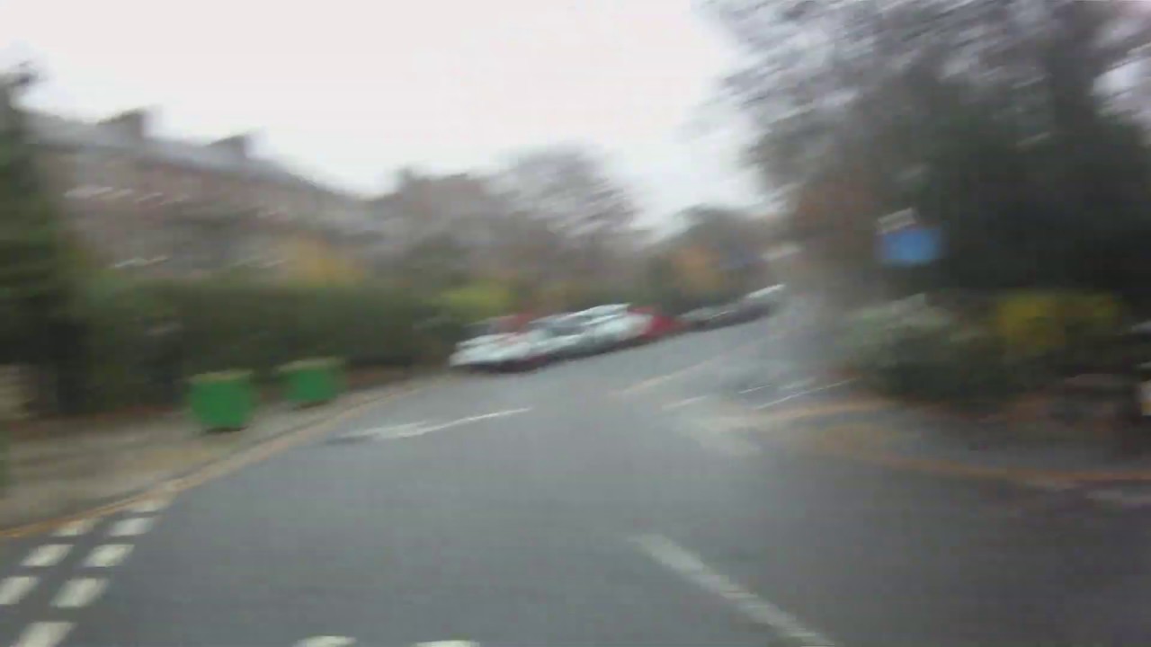Near miss as driver fails to give way - YouTube