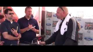 Cleveland Browns coach Mike Pettine meets after second training camp session